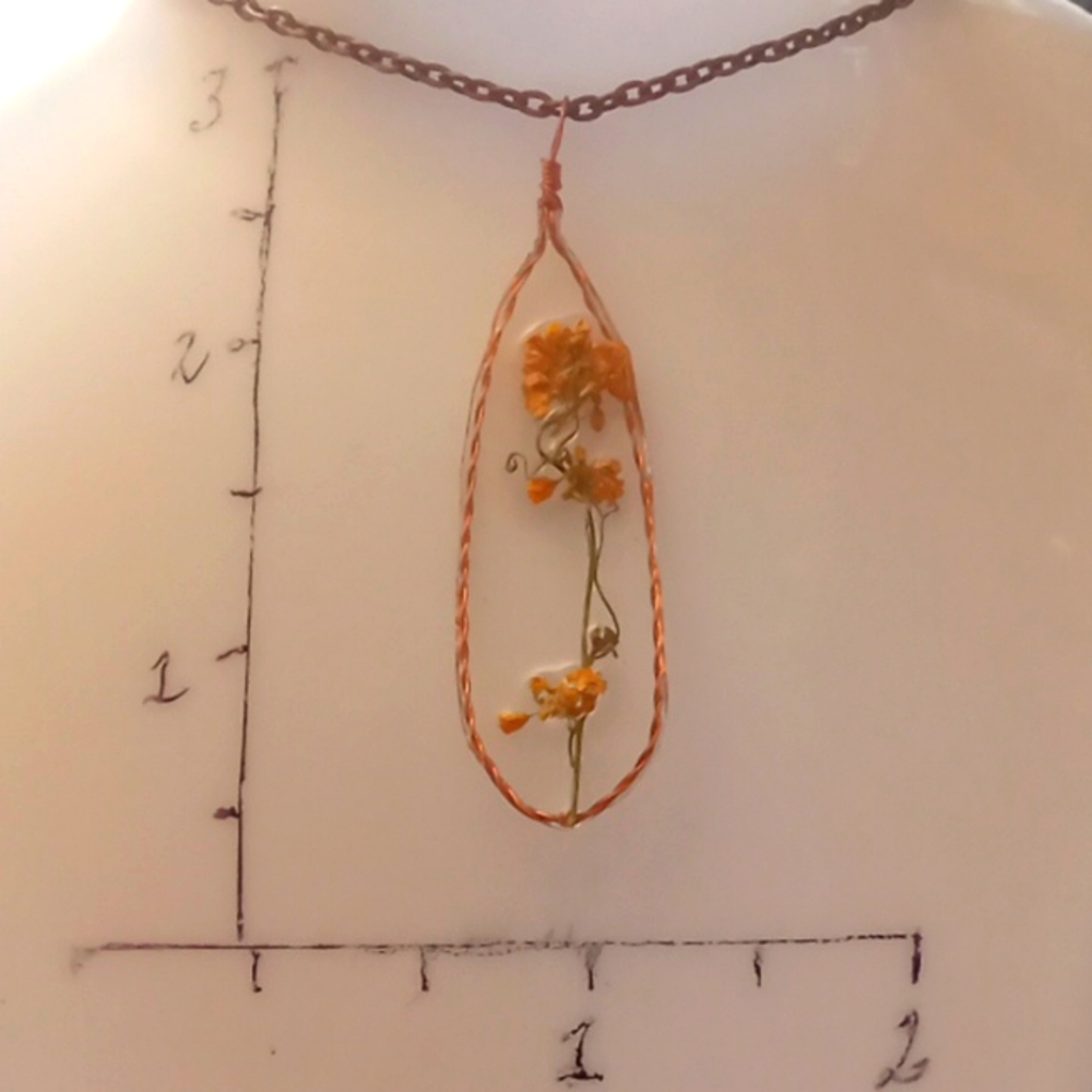 Spring floral necklace
